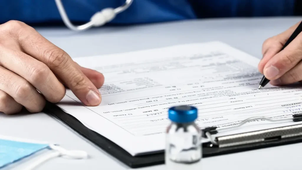 firma de documento de propiedad de farmacia heredada