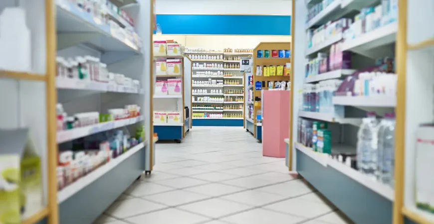 interior de farmacia heredada